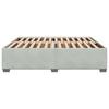 Bed Frame without Mattress Light Grey 200x200 cm Velvet