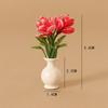 1:12 Plastic Simulation Vase 4 Colors Outdoor Vase Accessories  Miniature Dollhouse Decorations