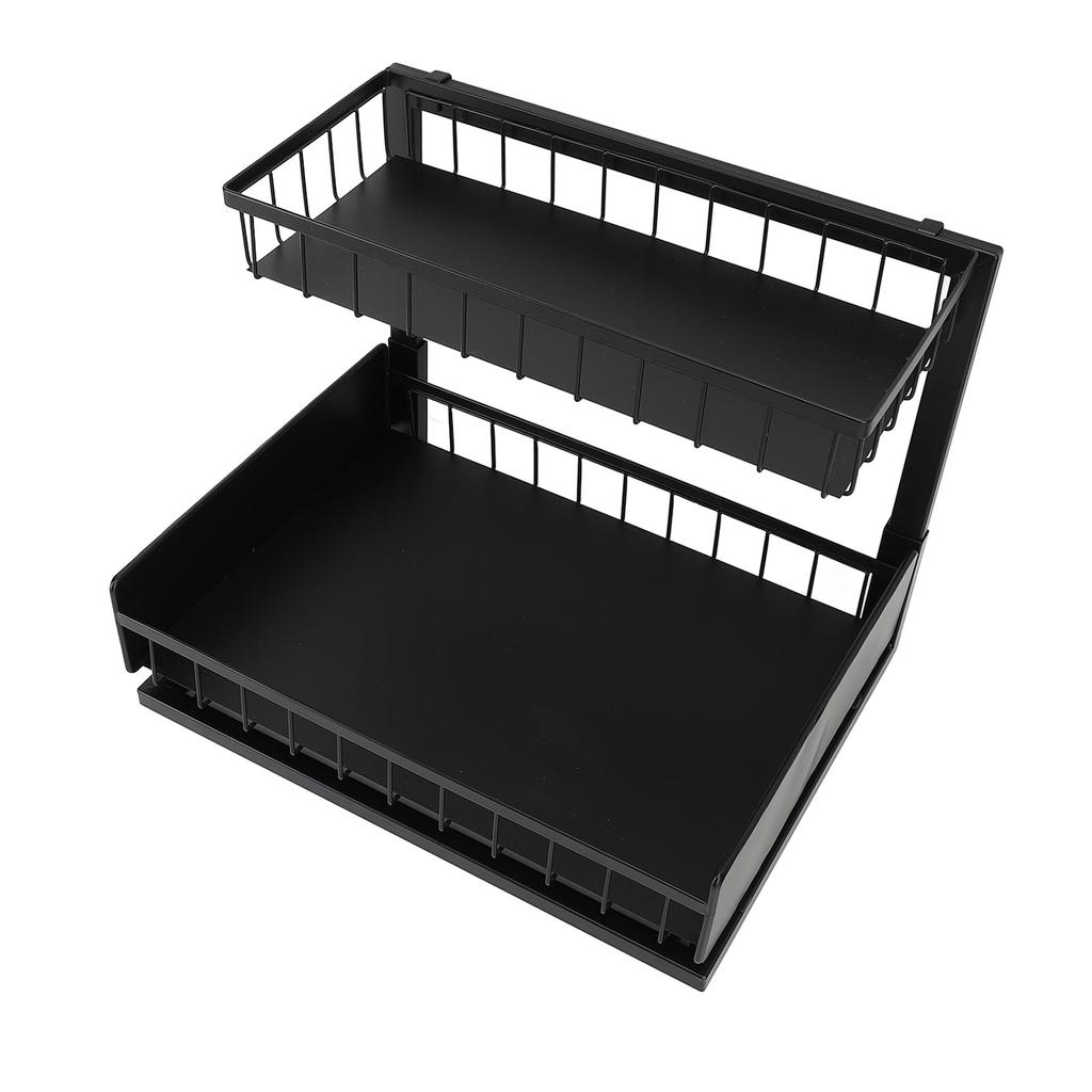 Органайзер под раковиной, съемный двухслойный металлический выдвижной шкаф, органайзер для выдвижной полки под раковину