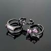 Sweet And Cool Temperament Bow, Pink Diamond Zir*****Pen Ring, Women'S Cold Wind Niche Design High-End Ring