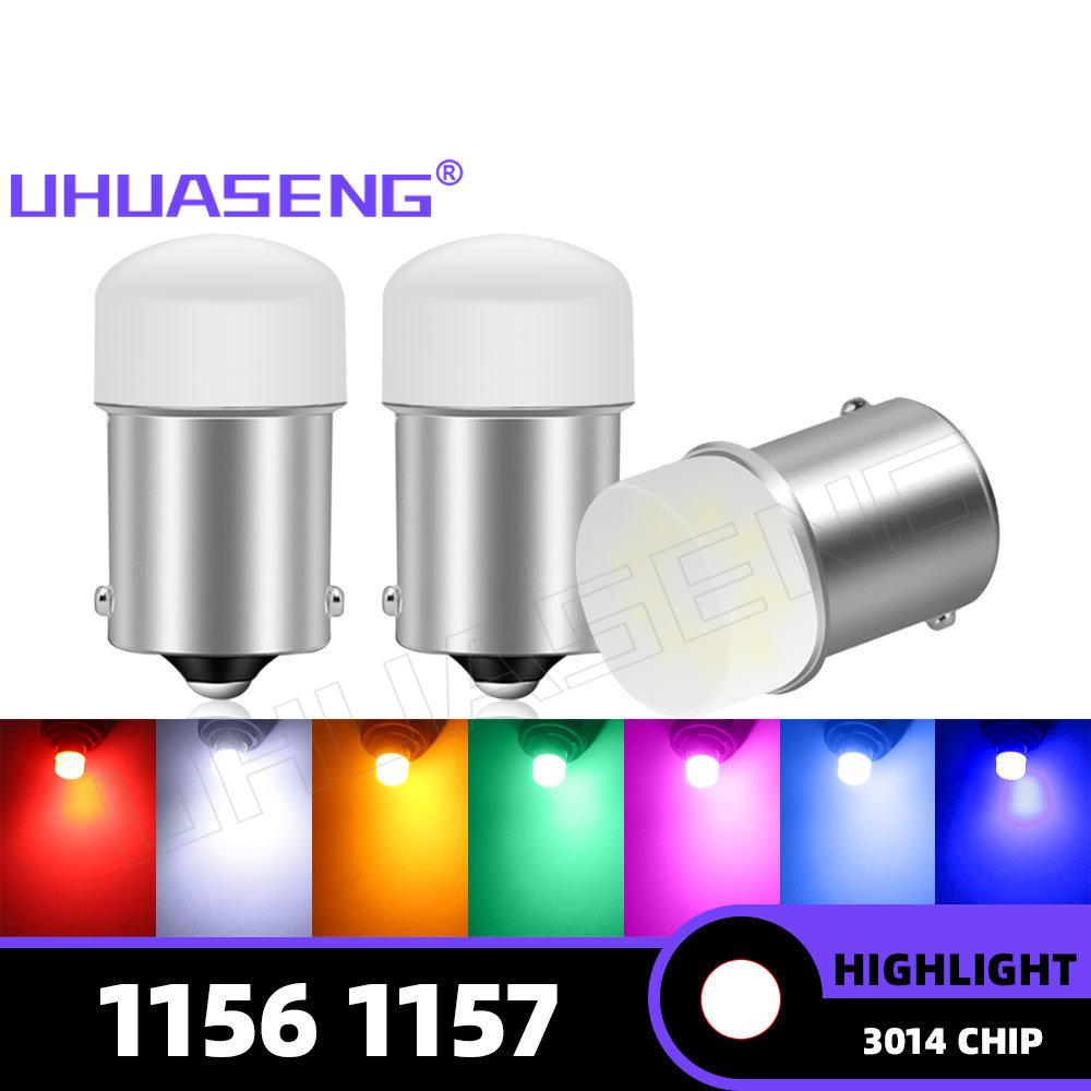 UHUASENG 12В 24В P21W Стробоскоп 1156 1157 Красный Мигающий BA15S BAY15D P21/5W Светодиодная Лампа R5W R10W Задний Стоп-Сигнал Заднего Хода Грузовик Лампа Автомобильная Лампа