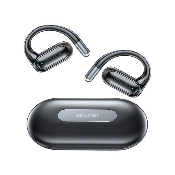 Słuchawki Bluetooth 5.4 AWEI OWS T93 ze Stacją Dokującą Czarne