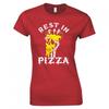 Funny Rest In Pizza Ladies Skinny Fit Tshirt