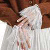 For Women Wedding Dress Pleated Cuffs Lace Fake Cuffs Detachable Wrist Cuffs Glove