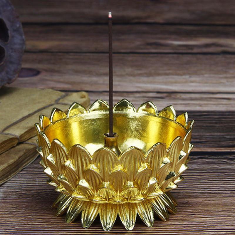 Сплав Лотос Подставка для благовоний Бронзовая подставка для аромапалочек Металлическое изделие Ручная работа Цензор Офисный Домашний декор