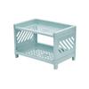 Desktop Storage Rack Organizer Double Layer Lightweight Sturdy Cosmetics Storage Rack for Kitchen