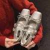Fashion Shoes Woman Comfortable And Elegant Female Footwear Bow-Knot Shallow Mouth Dress Butterfly Summer New Spring Mary Janes