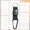 5pcs Carabiner Key Chain Compass Camping Outdoor Gadgets Hiking Survival Sports and Outdoor Recreation Accessories