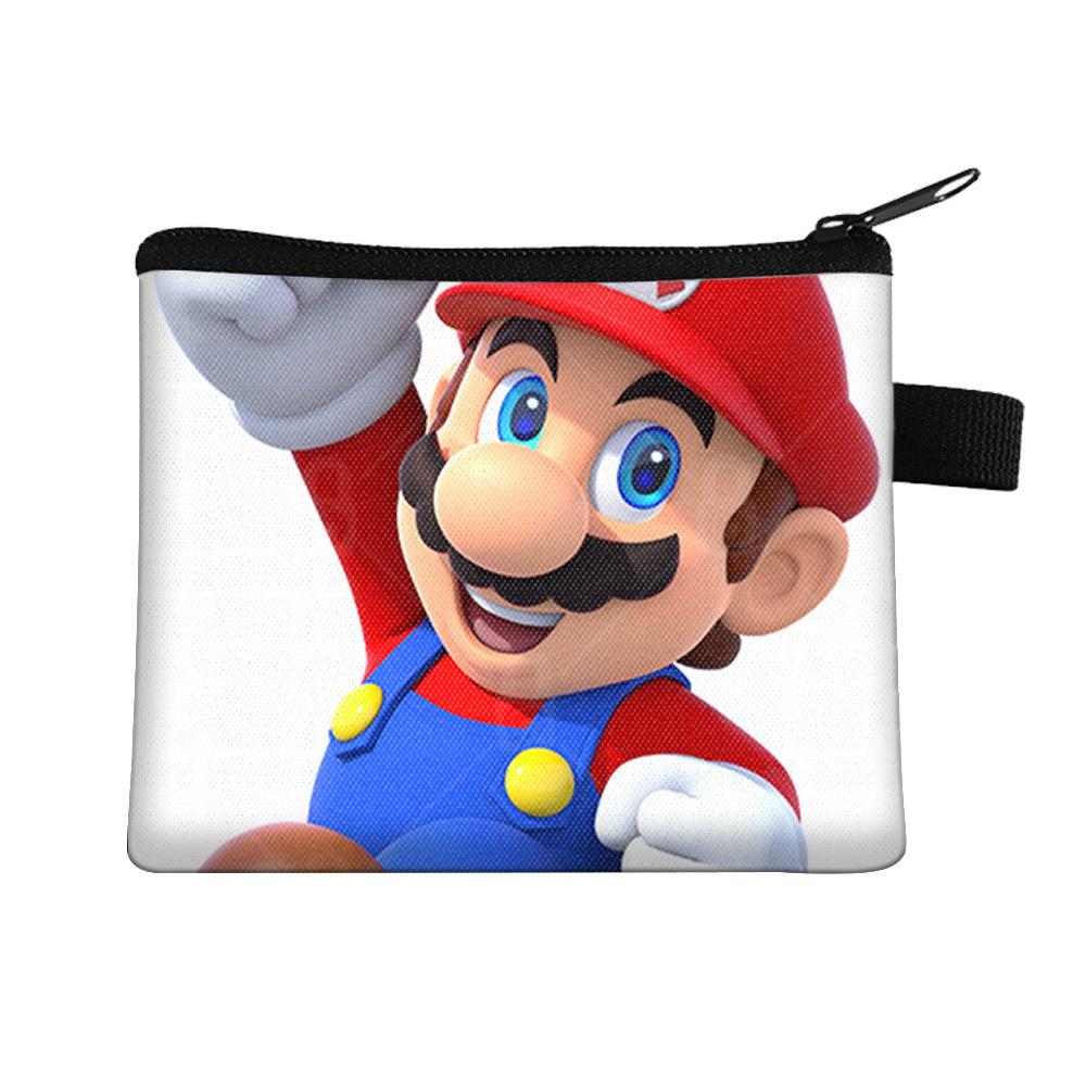 New Super Mario Children'S Change Bag Portable Card Bag Coin Key Storage Bag Cute Storage Bag