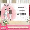 Украшение welcome-зоны на китайскую свадьбу: Креативный фон из КТ-картона и стол для подписей