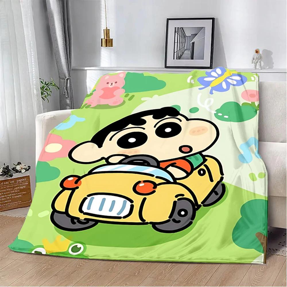 Crayon-ShinS chanS Printed Blanket Picnic Blankets Warm Blanket Soft and Comfortable Blanket Home Travel Birthday Gift
