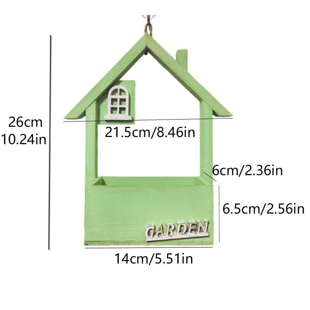 Wooden Pendants Wall Hanging Flower Basket Wall Mounted Artificial Flower Display Stands  Outdoor