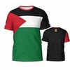 Palestinian Flag Insignia 3D T-shirts Clothes Unisex Outdoor Casual Fashion T Shirt National Day Gifts Clothing