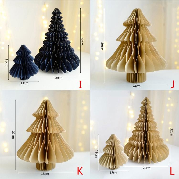 Elegant Paper Crafts for Festive Decorating Christmas Home Desk Ornamant