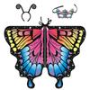 Fairy Festival Rave Dress Party Favor Cloak Butterfly Scarf Butterfly Wings Shawl Butterfly Costume
