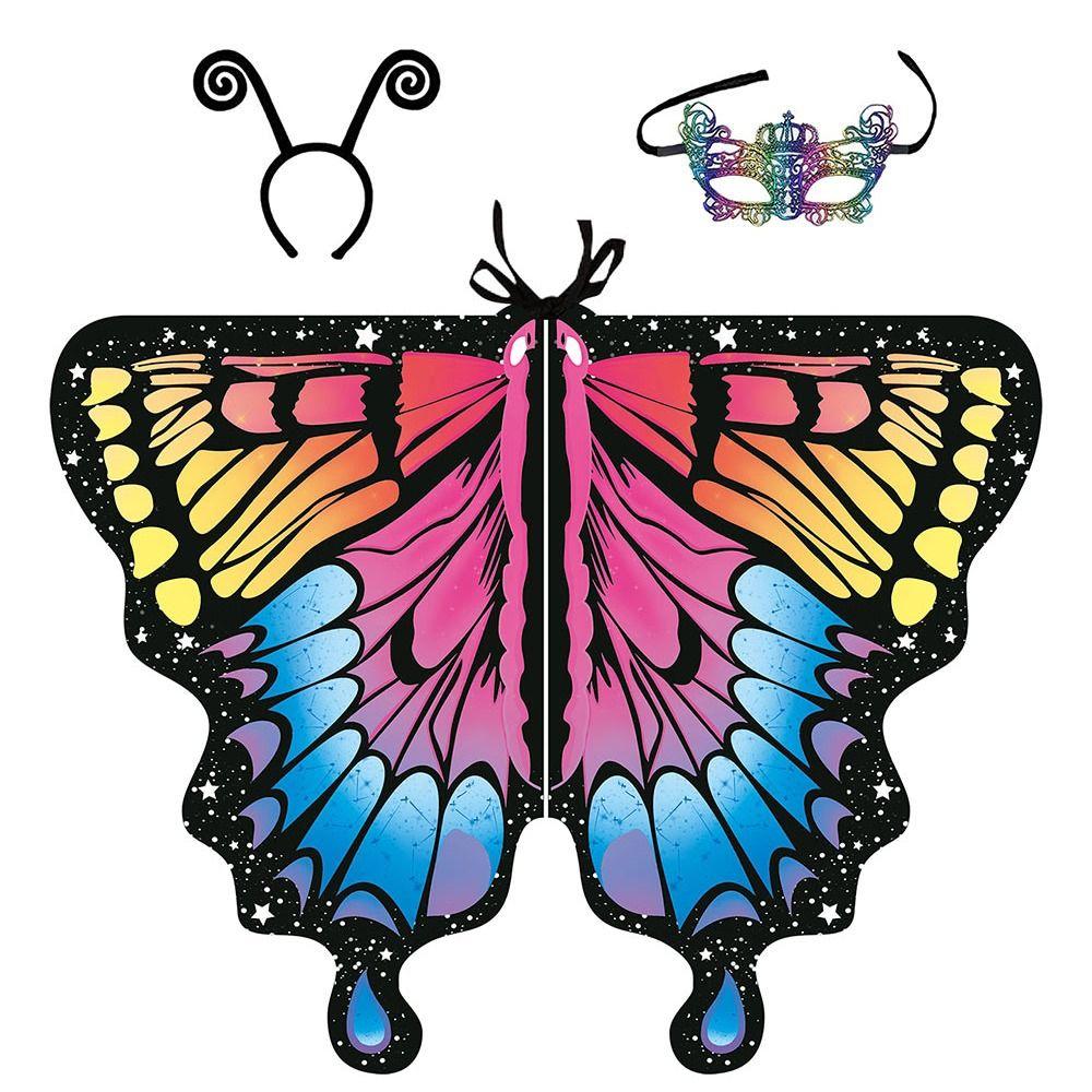 Fairy Festival Rave Dress Party Favor Cloak Butterfly Scarf Butterfly Wings Shawl Butterfly Costume