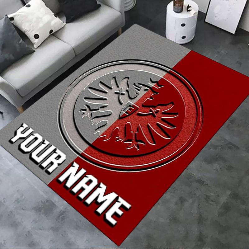 Custom Name Eintracht Frankfurt Carpet Rug for Living Room Bedroom Home Sofa Decoration,Kids play Non-slip Floor Mat