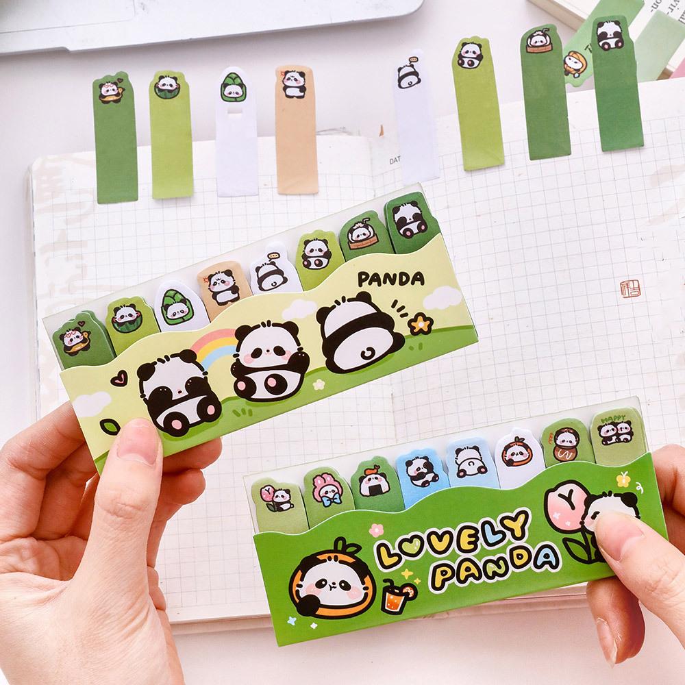 1 шт. Кавайный мультяшный панда блокнот закладка канцелярские принадлежности флаги индекс вкладка клейкие заметки этикетки бумажные наклейки