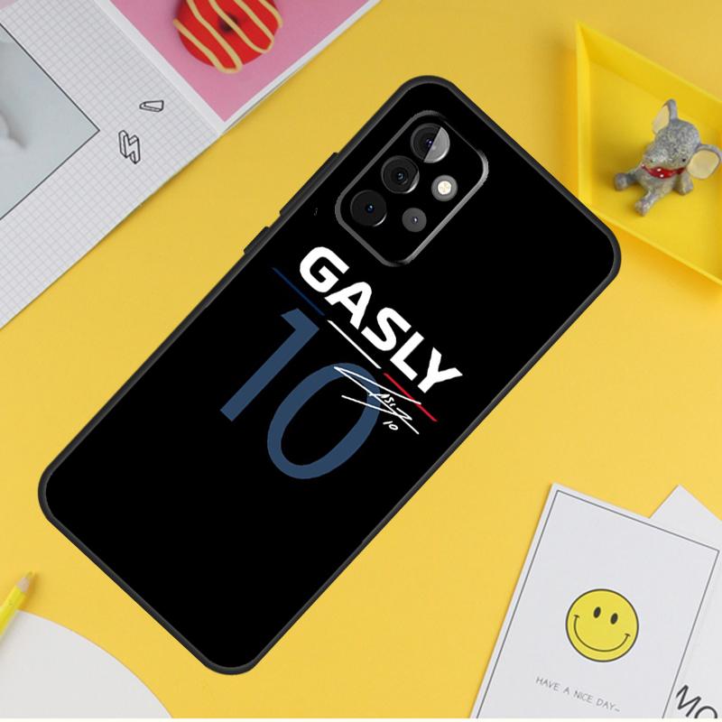 Pierre Gasly 10 F1 Phone Case For Samsung Galaxy A53 A33 A13 A12 A32 A52 A14 A34 A54 A15 A25 A35 A55 A71 A51