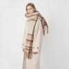 Autumn And Winter Soft And Warm Imitation Cashmere Plaid Tassel Women Mohair Scarf Scarf Shawl