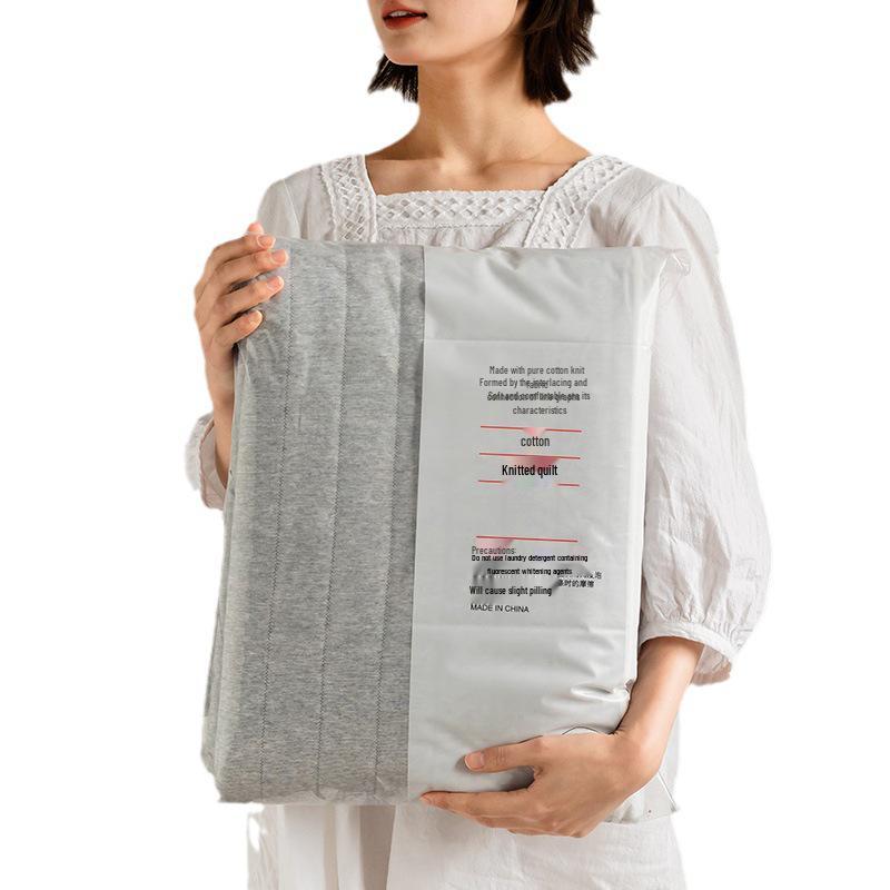 Японское летнее одеяло Muji в полоску из чистого хлопка - Прохладное и комфортное одеяло