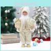 Standing Christmas Display Santa Claus Figurine Doll For Home Window Decoration