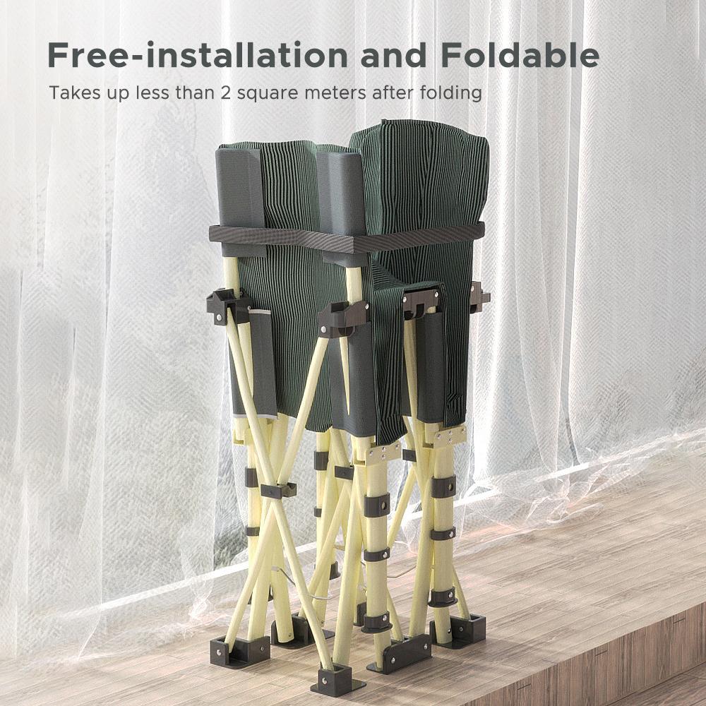 Folding Camping Cots Portable Sleeping Cot 10 Feet Camping Bed for Outdoor Travel Camping