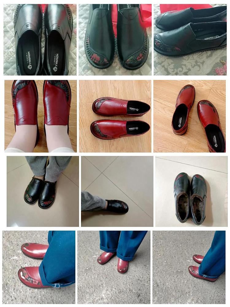 Модные женские кожаные кроссовки в стиле ретро, роскошные мокасины из натуральной кожи для мам 2024 года, повседневные женские туфли-лоферы с широкими ступнями