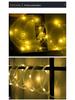 LED Solar Tube Fairy Lights, Copper Wire, Waterproof, Outdoor Christmas Courtyard Decoration
