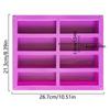 8 Cavity Silicone Baking Mold Heat-resistant Energy Bar Maker Chocolate Mold  Kitchen Tools