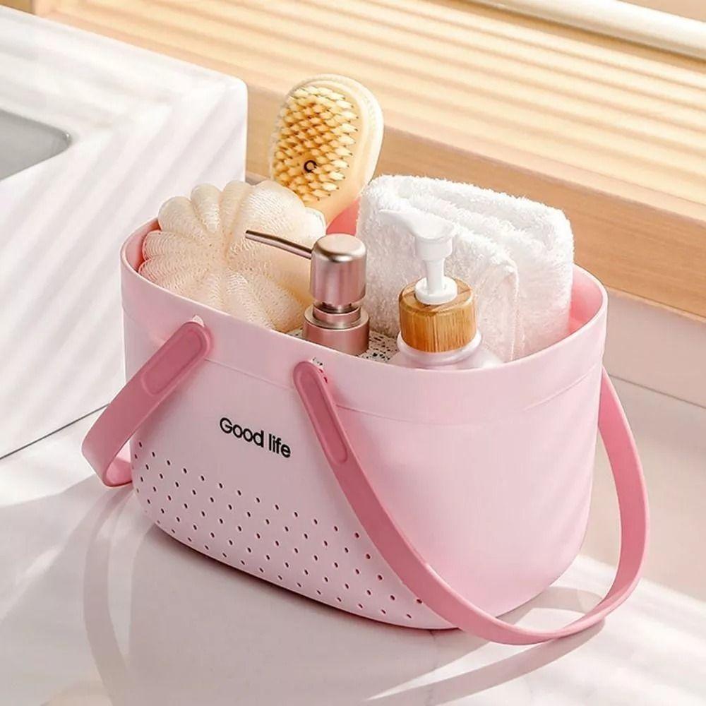 Силиконовая ручная корзина для мытья Большая вместимость Корзина для хранения мелочей Новая корзина для ванной