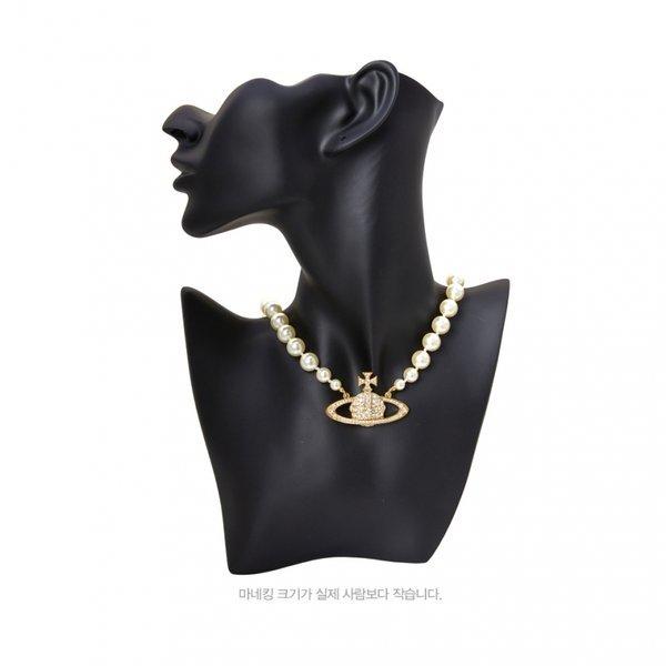 Vivienne WeStwood One Row Pearl Bath Relief Женское колье-чокер 63010106 02r202