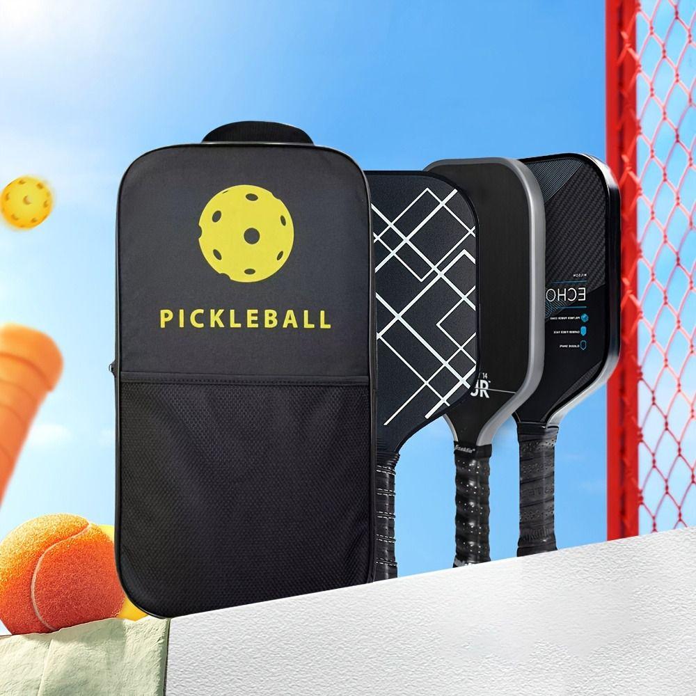 Oxford Cloth Pickleball Paddle Protector Waterproof Racket Storage Case  For Travel and Training