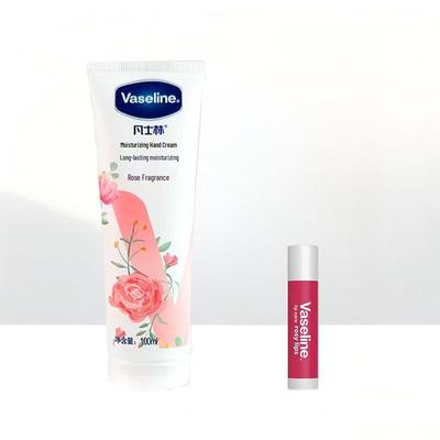 Набор Vaseline Rosebud: Бальзам для губ и Крем для рук