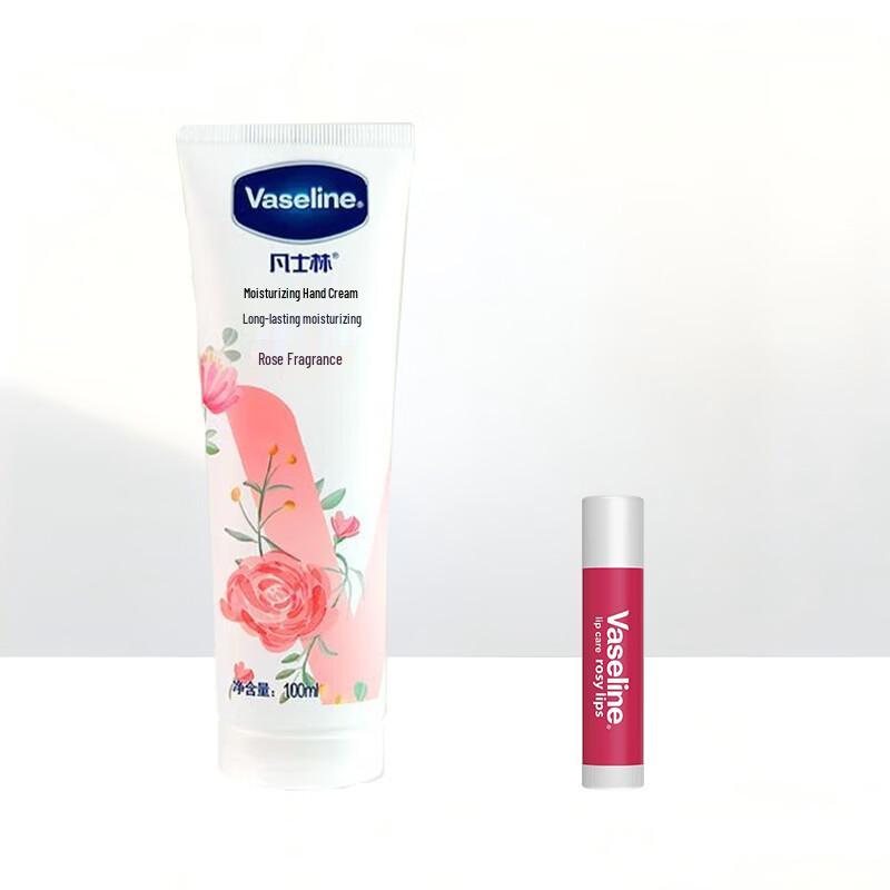 Набор Vaseline Rosebud: Бальзам для губ и Крем для рук