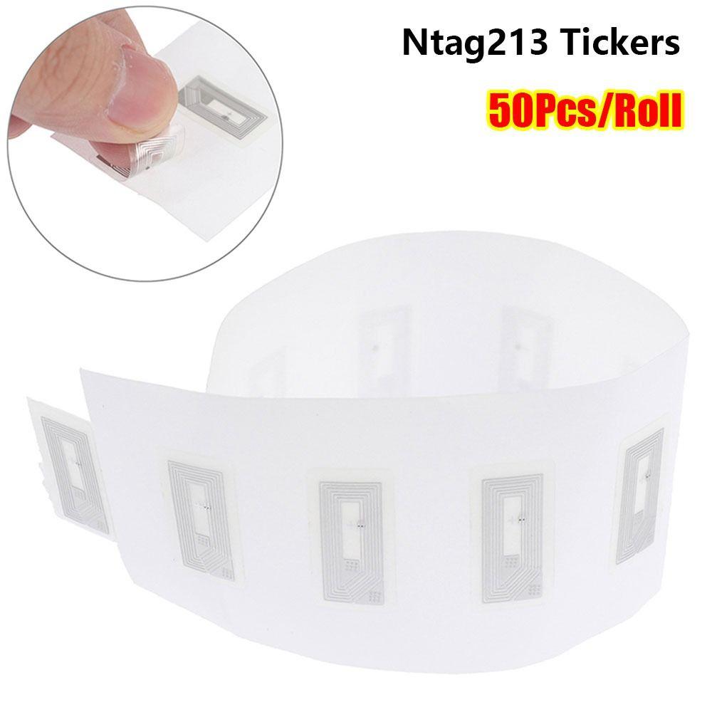 50Pcs 13.56MHz NFC Chip NTAG213 Sticker  for Copier Writer Duplicator Copy