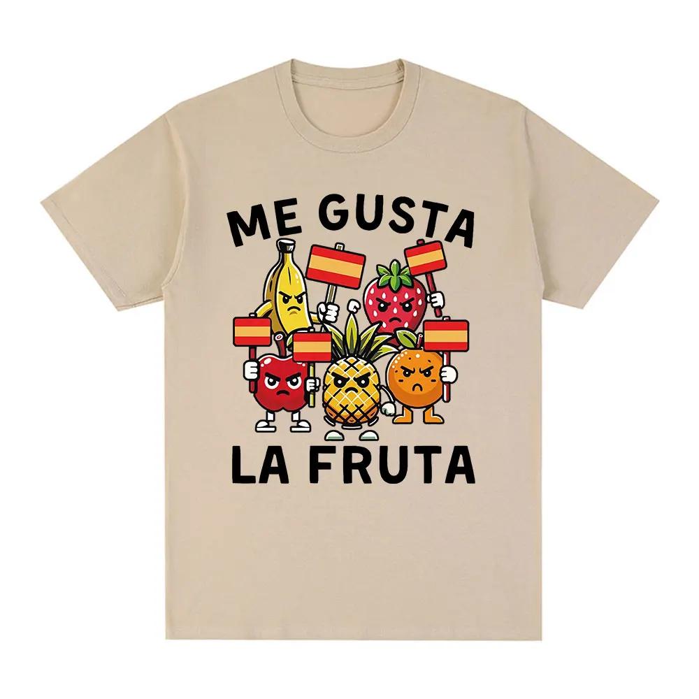 Me Gusta La Fruta Tshirt Funny I Like Fruits Spanish Meme Printed T Shirts Women Casual Tshirts Tops Clothing