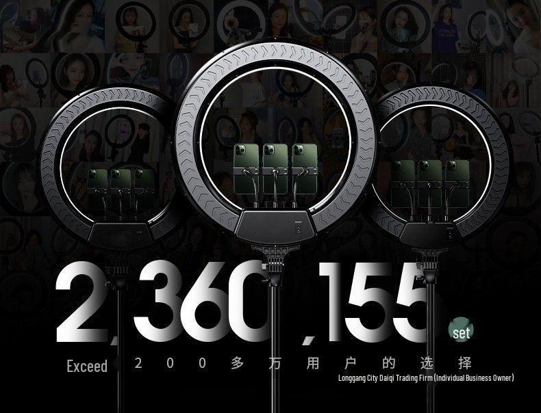 22-дюймовая подставка для мобильного телефона с заполняющим светом для прямых трансляций и фотографии