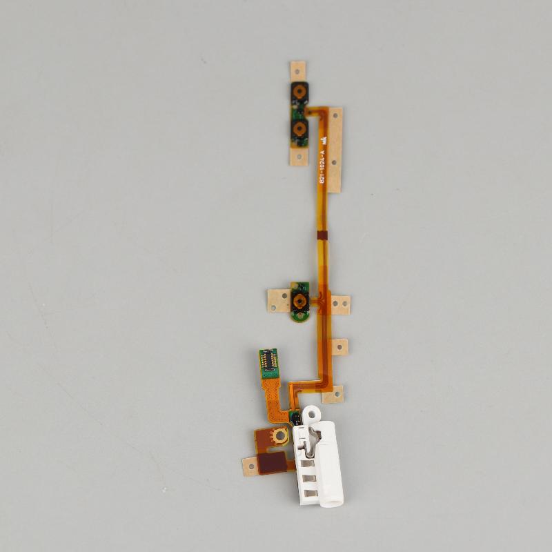 НОВЫЙ Новый Аудио Разъем Питания Кнопка Громкости Шлейф Для IPod Nano 6 6-го Поколения Белый Замена