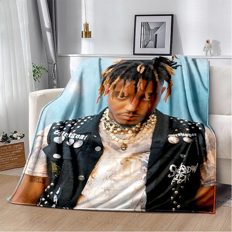 2025 New Style Juice WRLD 999 Legend Rapper Album Blanket,Soft Throw Blanket for Home Bedroom Bed Sofa Travel Cover Kid Gift