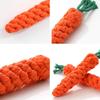 1PCS Pet Teeth Grinding Toy Weaving Carrot Cotton Rope Pet Chew Toy Teeth Cleaning Dog Molar Toy Pet Supplies