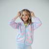 Детская одежда Солнцезащитная одежда Повседневная легкая куртка на молнии для девочек Тонкие ветровки с принтом