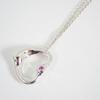 [Б/у] TIFFANY/Tiffany 925 Pink Sapphire Open Heart Подвеска/ожерелье [g340-46]