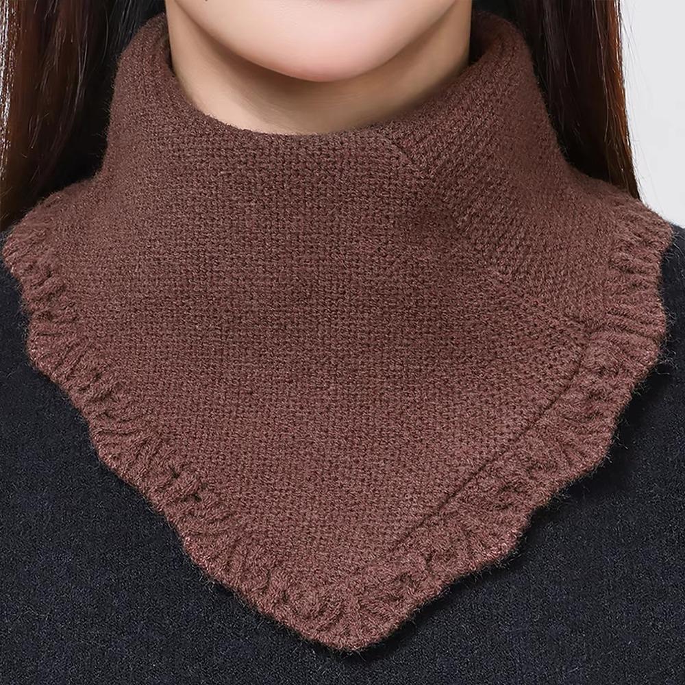 Casual Detachable Knitting False Collar Neck Warmer Windproof Knitted Turtleneck Head Neck Warm Cover Women