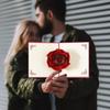 3D Открытка с розой Креативные поздравительные открытки Паперкрафт с конвертом Романтическое признание Цветочная открытка для свадьбы, Дня святого Валентина