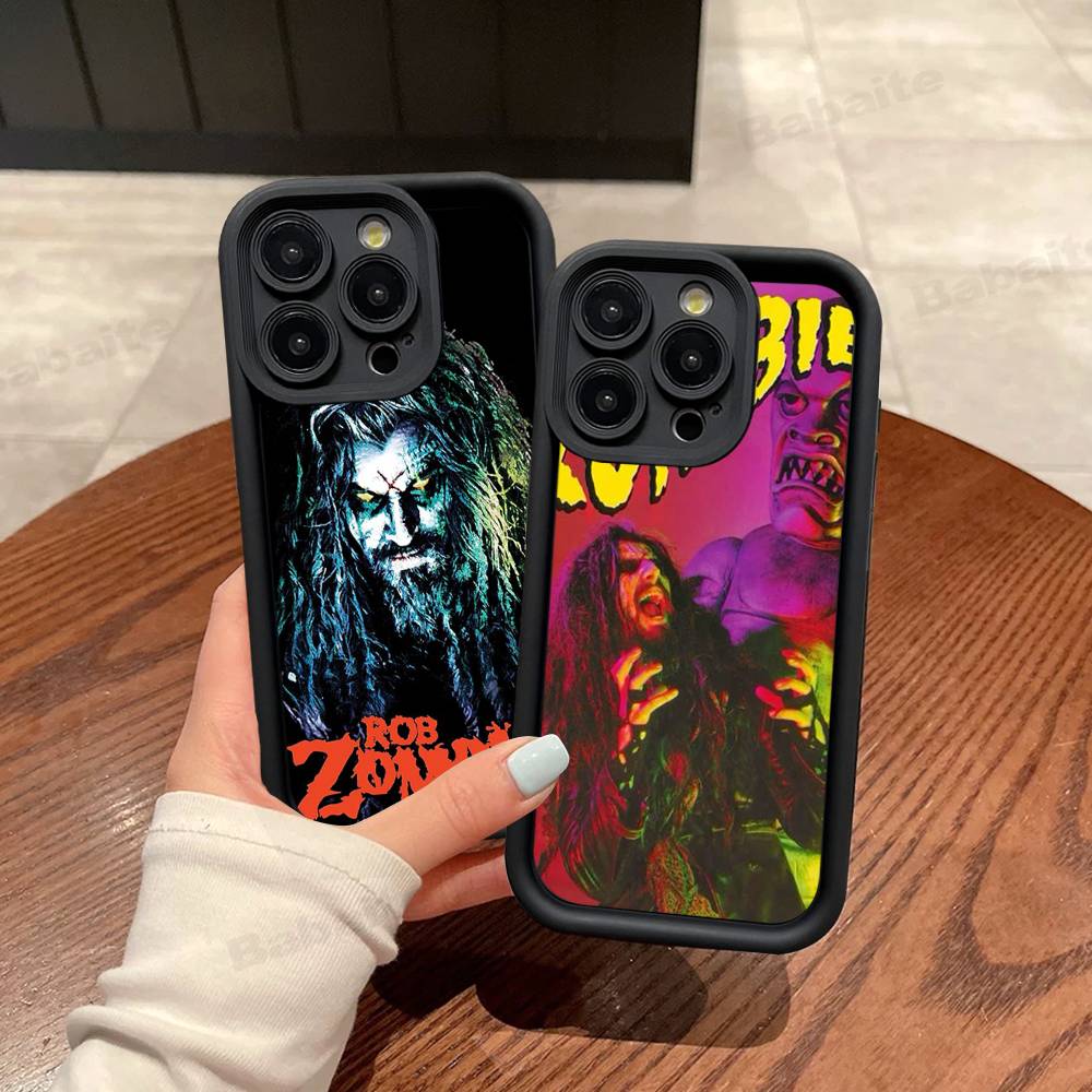 Рок-музыкант R-Роб Z-Зомби Для IPhone 17 15 13 12 11 14 Pro Max X XR XS 16 Plus Ударопрочная Конфетная Задняя Крышка