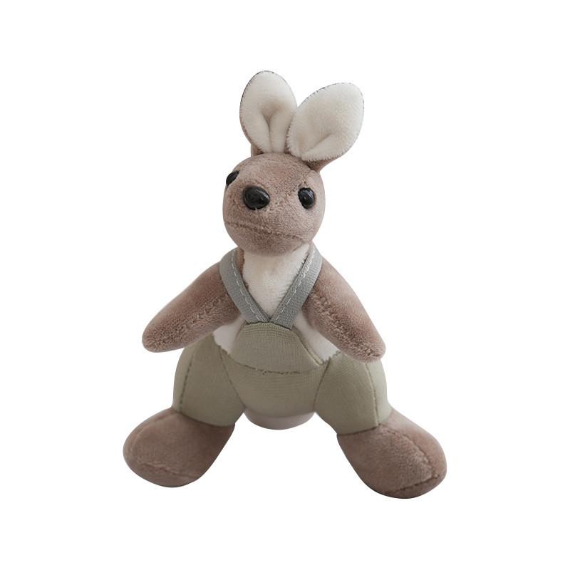Adorable Plush Kangaroo Keychain Doll With Cute Design For Couples And Collectors