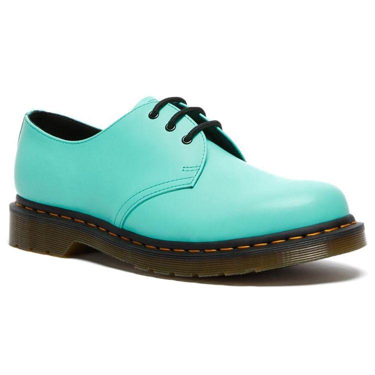 Dr. Martens 1461 Гладкие Повседневные Кожаные Туфли Мятно-Зеленые Мужские Туфли 26369983