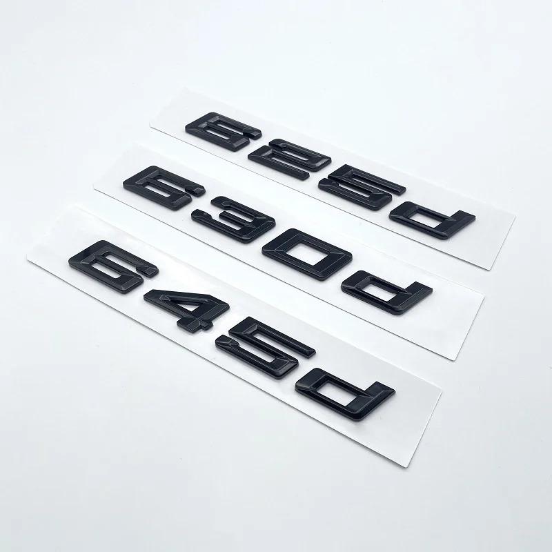 ABX1 Glossy Black GT 630i 630d 640i 640d XDrive SDrive ABS Numbers Letters Emblem for BMW GT Series E63 E64 F06 F12 F13 G32