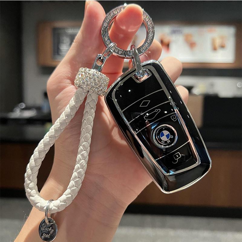 BBKC8 Для BMW 1 3 5 7 Серии X1 X3 X4 X5 F10 F15 F16 F20 F30 F18 F25 M3 M4 E34 Чехол для ключей Корпус из сплава Держатель Брелок Аксессуары